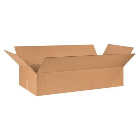 BOX PACKAGING Long Cardboard Corrugated Boxes, 48"L x 12"W x 6"H, Kraft 48126